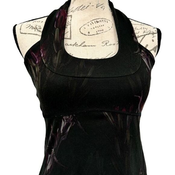 Lululemon Scoop Neck Tank Midnight Iris Multi / Black See Measurements - Picture 5 of 11